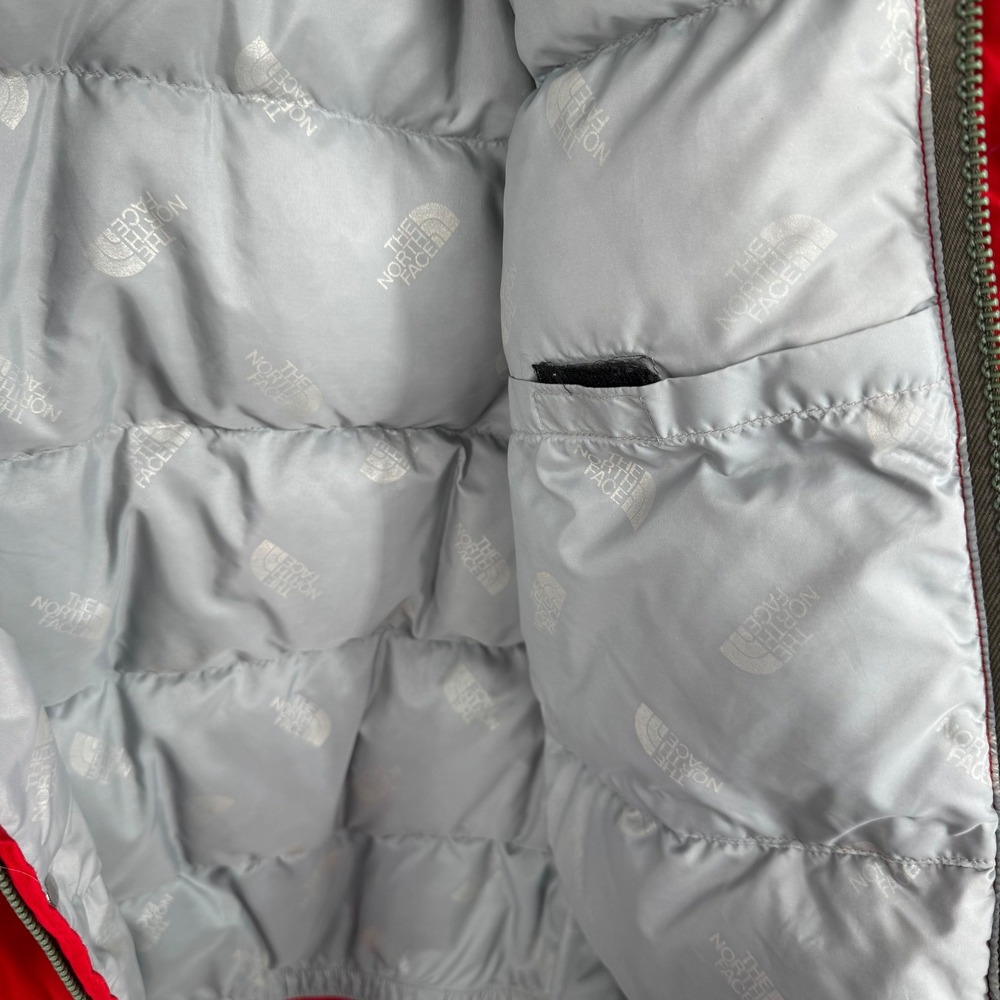 VTG 70's The North Face Brown Label Red Down Puffer Parka Jacket Mens L Made USA - Picture 10 of 12